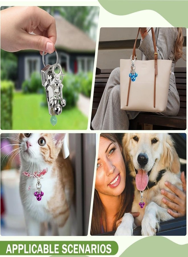 squishy 6Pcs Dog Bells for Neck, Dog Bell with Keychain, Bell for Dogs Collar, Lightweight and Durable for Small Pets, Indoor and Outdoor Use, DIY Accessories - Image 5